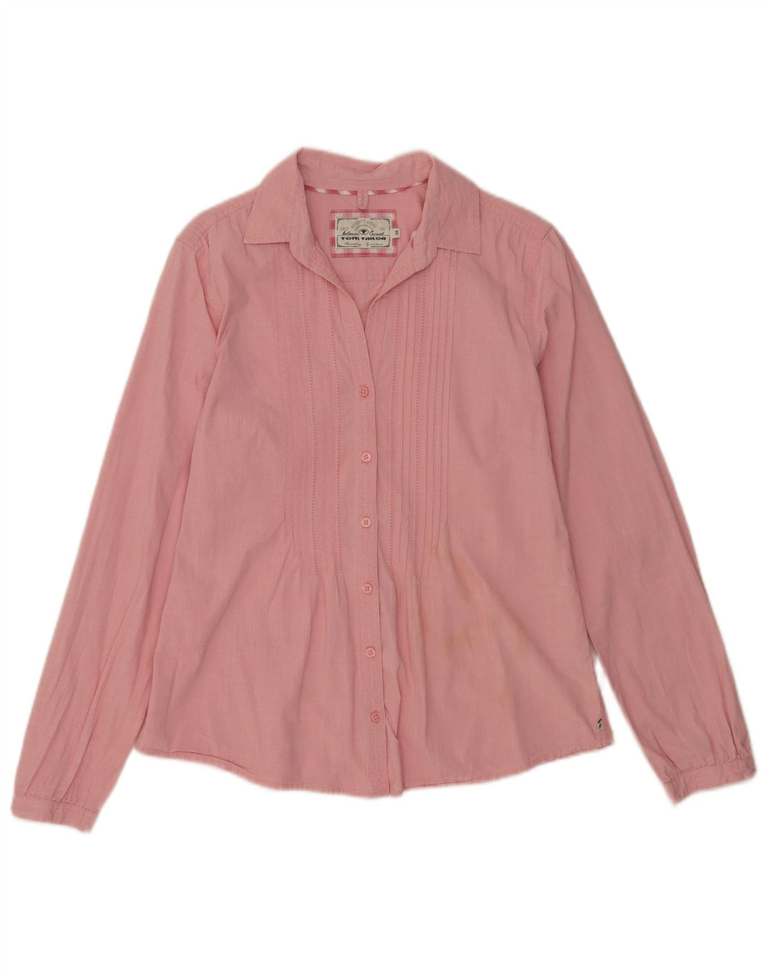 Tom Tailor Chemise de Smoking Femme EU 38 Coton Rose Moyen