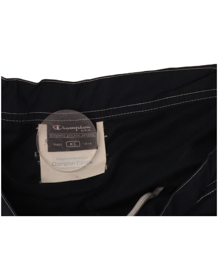 Champion Short de Bain Graphique Homme XL Bleu Marine Polyester