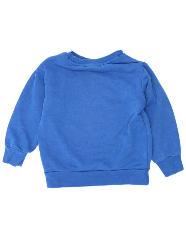 Adidas Sweat-shirt graphique pour bébé garçon 18-24 mois Bleu Coton