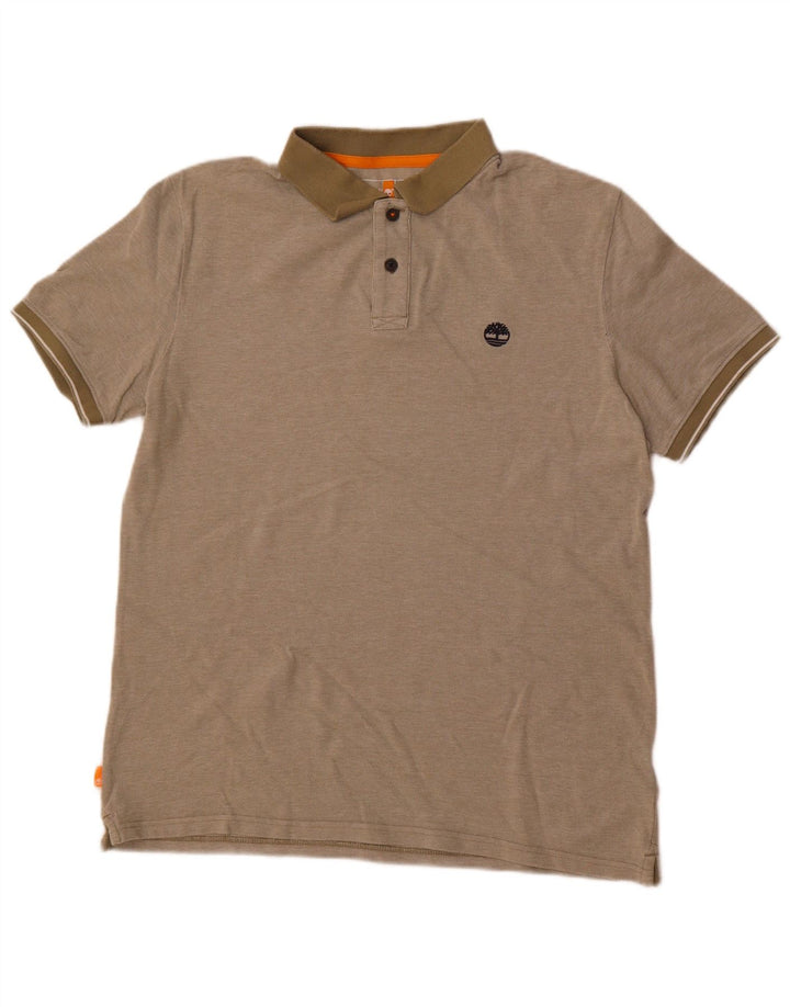 Timberland Polo Regular Fit Homme Kaki Moyen Coton