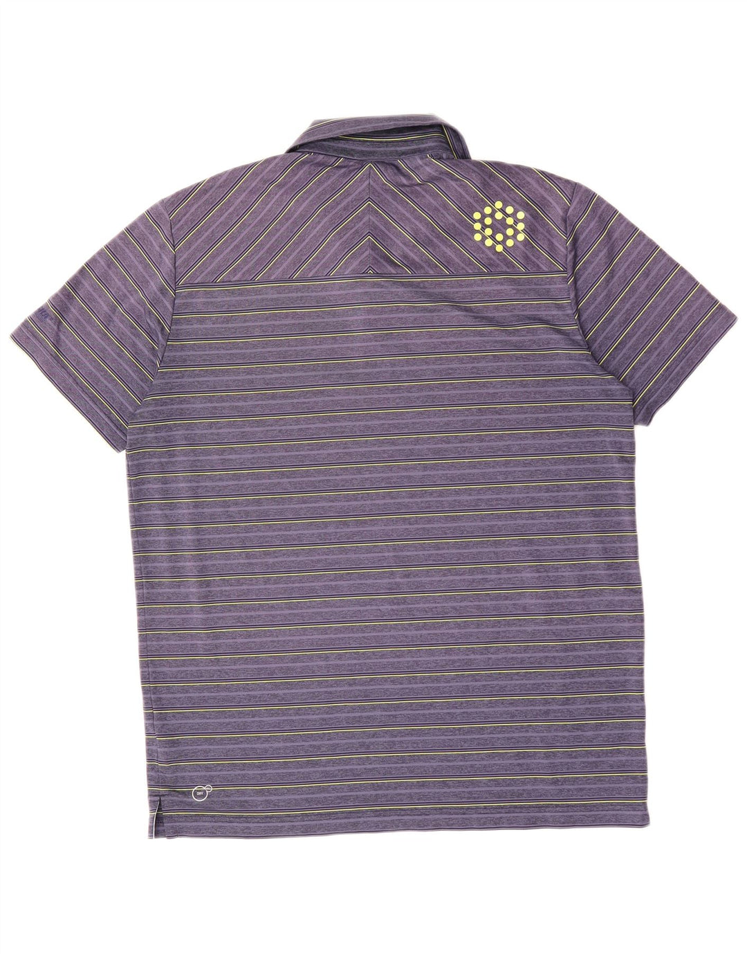 PUMA Polo Homme Large Violet Rayé