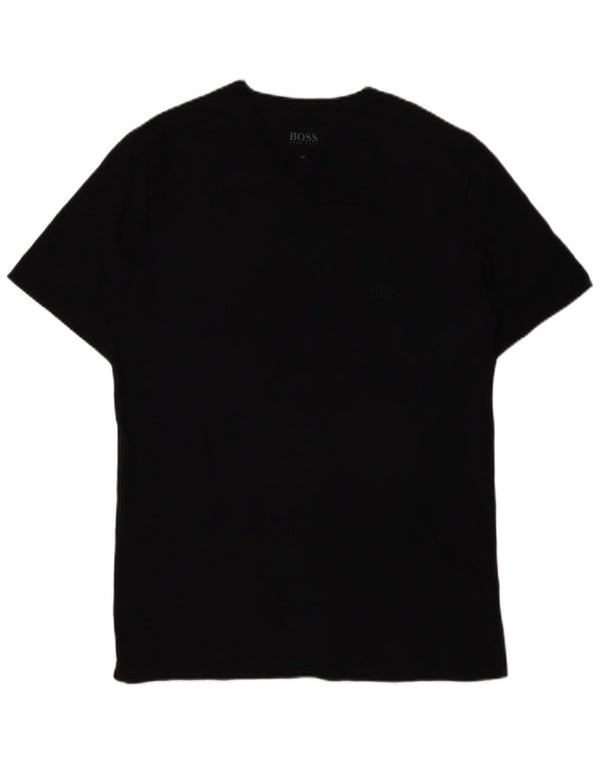 Hugo Boss Homme T-Shirt Top Coton Noir Moyen