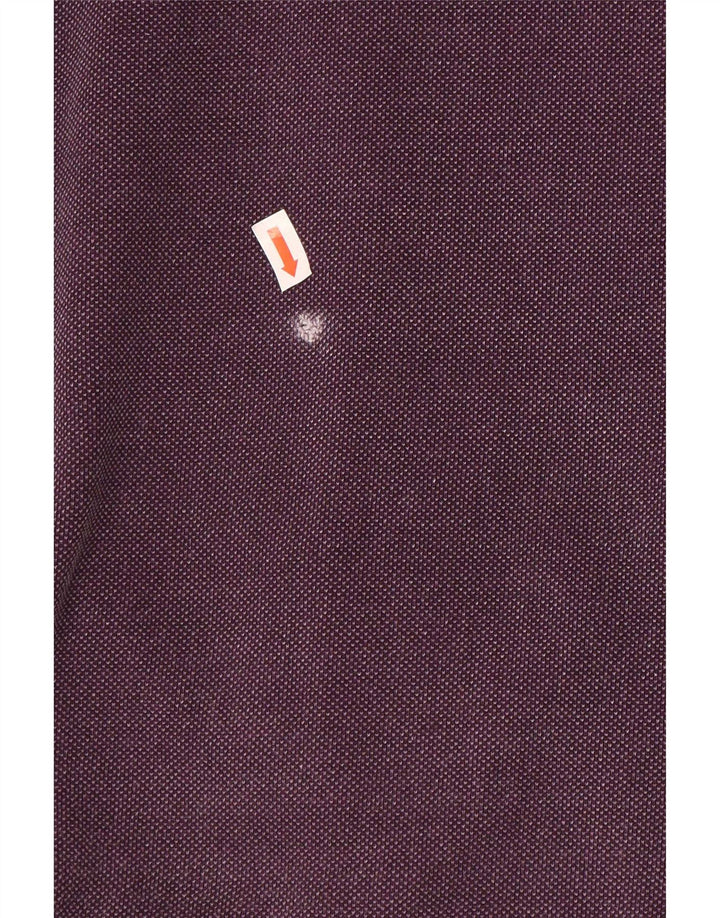 Fat Face Sweat-shirt col zippé pour homme en coton violet moyen