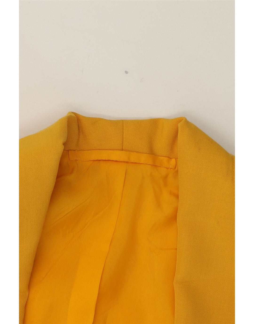 VINTAGE Womens Open Blazer Jacket UK 20 2XL Yellow Vintage Vintage and Second-Hand Vintage from Messina Hembry 