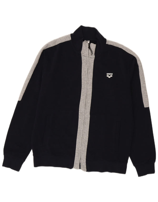 Arena Veste de Survêtement Homme Large Bleu Marine Colourblock Coton
