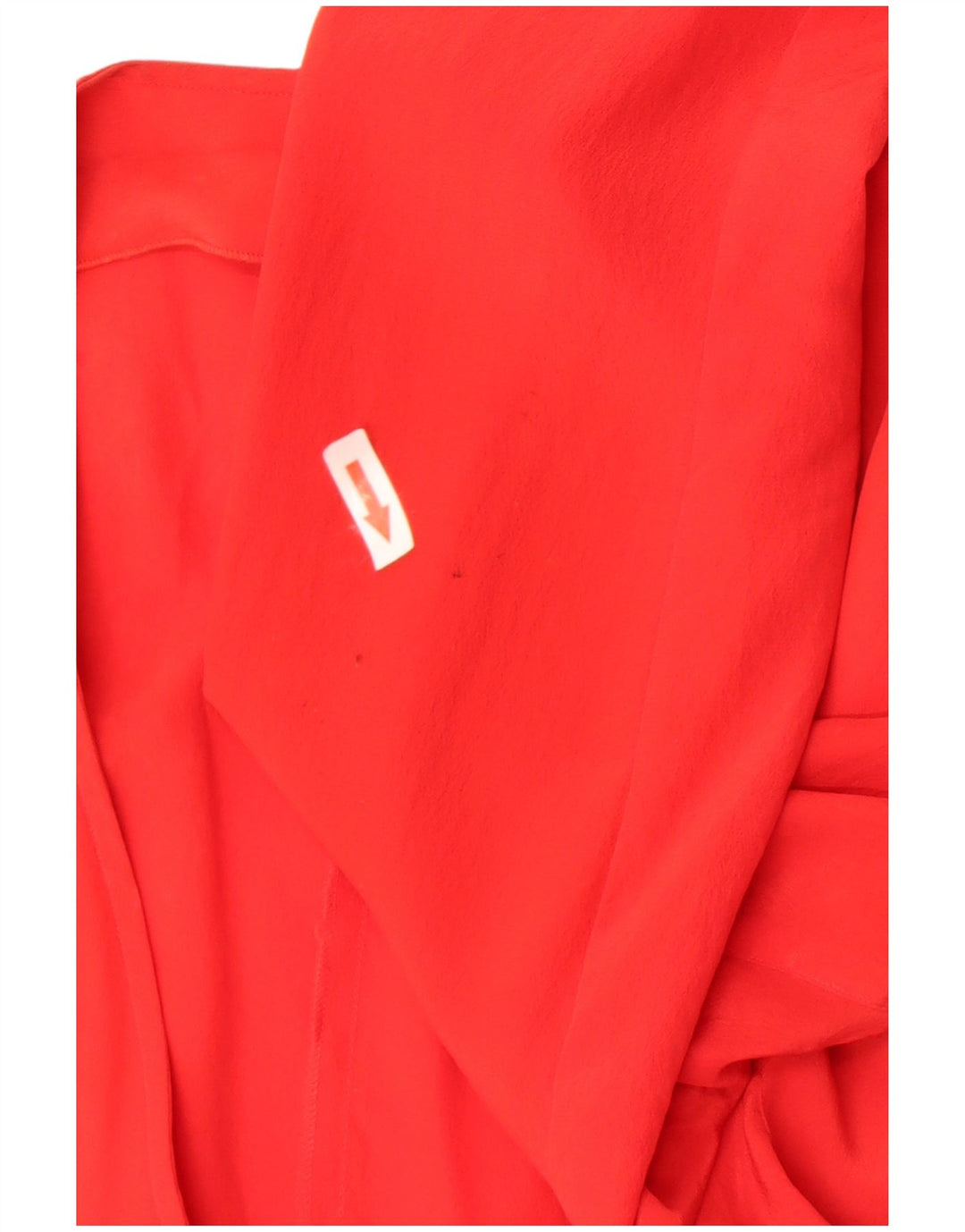 vintage Femme 2 Bouton Blazer Veste IT 46 Grande Soie Rouge