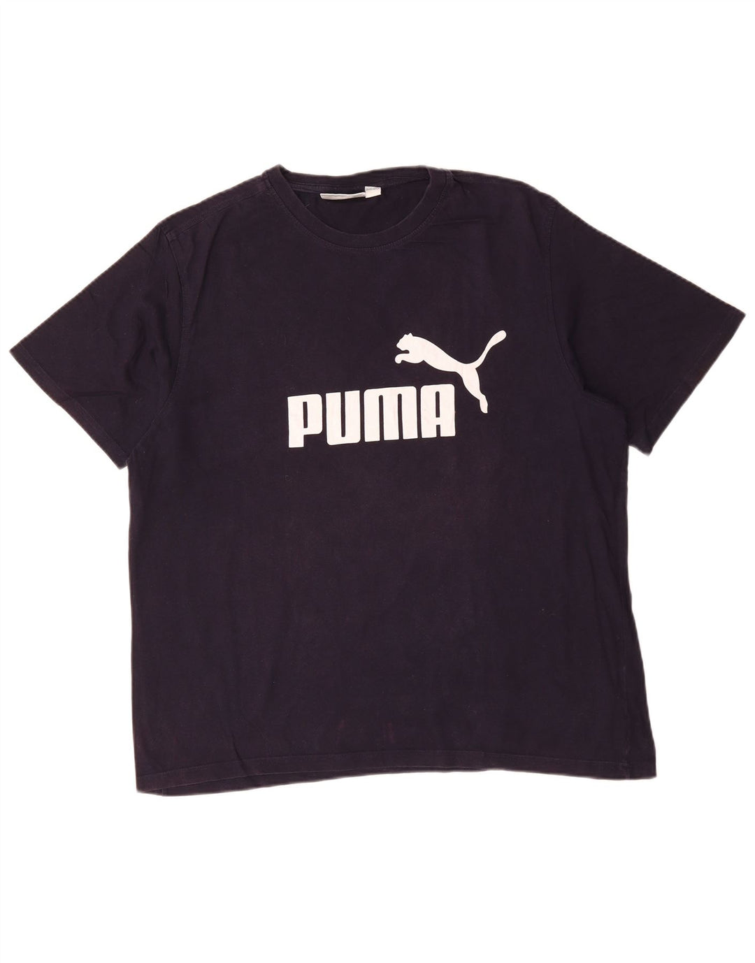 PUMA T-Shirt Graphique Homme XL Bleu Marine Coton