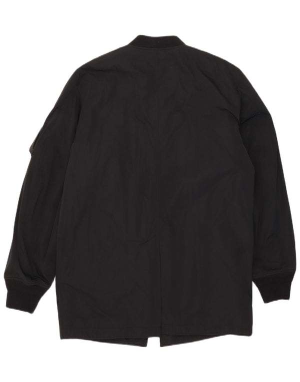 Diesel Veste Parka Femme UK 16 Large Noir Polyester