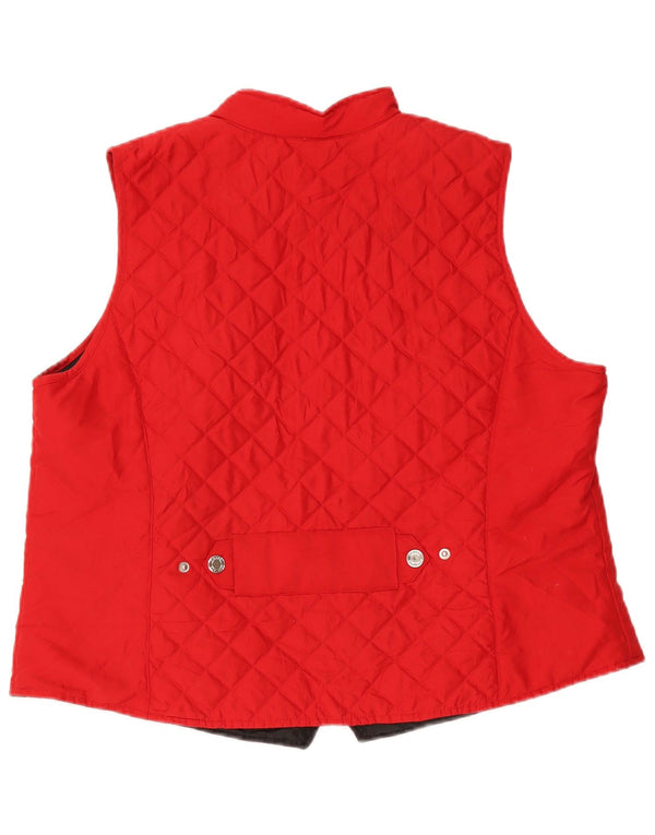 Chaps Gilet matelassé pour femme UK 18 XL Rouge