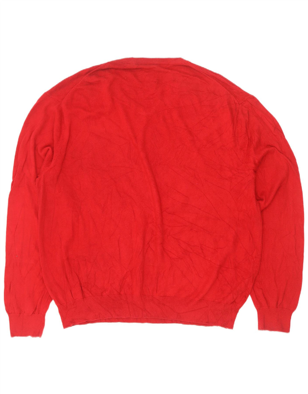 Chaps Pull col V homme 2XL Rouge Coton