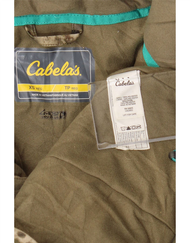 CABELA'S Veste coupe-vent surdimensionnée pour femme UK 6 XS Camouflage kaki