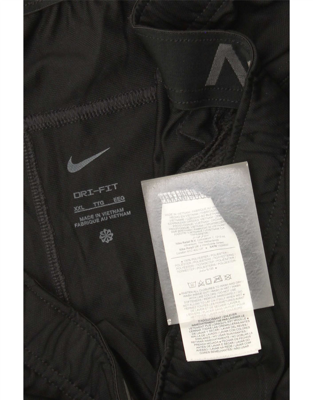 Nike Short de sport Dri Fit pour homme 2XL Noir Polyester