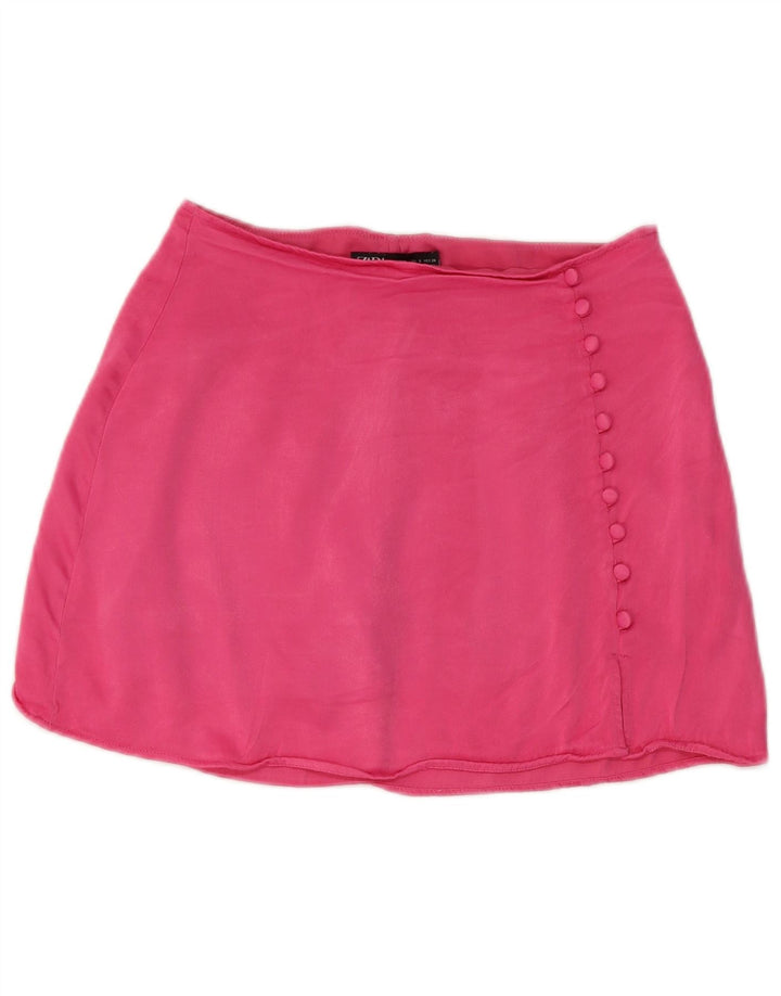 Zara Femme Jupe-short Small W26 Rose Viscose