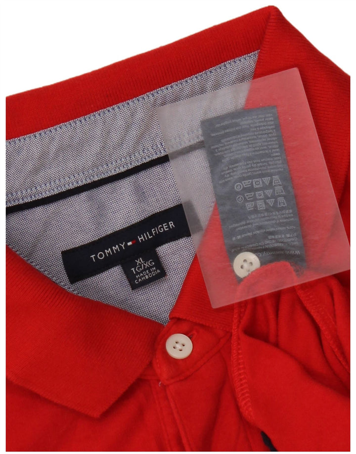 Tommy Hilfiger Polo Homme XL Rouge Coton
