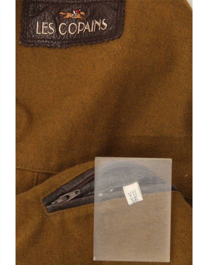 Les Copains Gilet réversible en cuir pour homme IT 56 3XL Marron