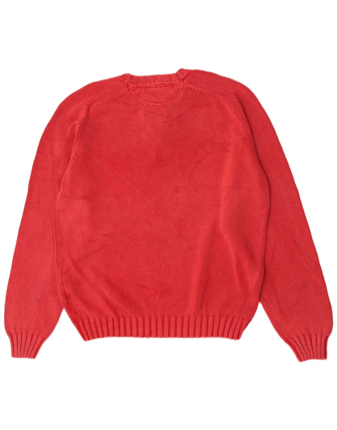 Pull ras du cou pour hommes, grand coton rouge