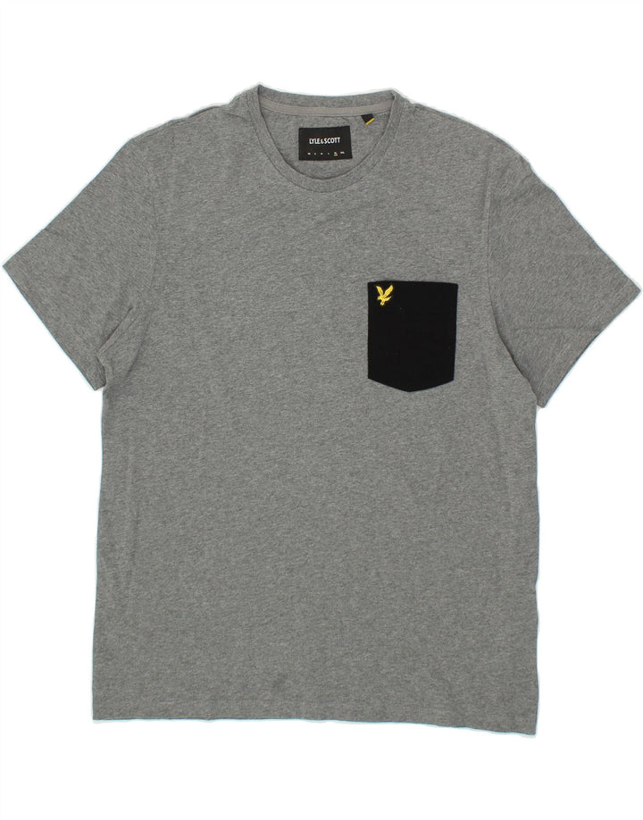 LYLE & SCOTT Mens T-Shirt Top XL Grey Cotton Vintage Lyle & Scott and Second-Hand Lyle & Scott from Messina Hembry 