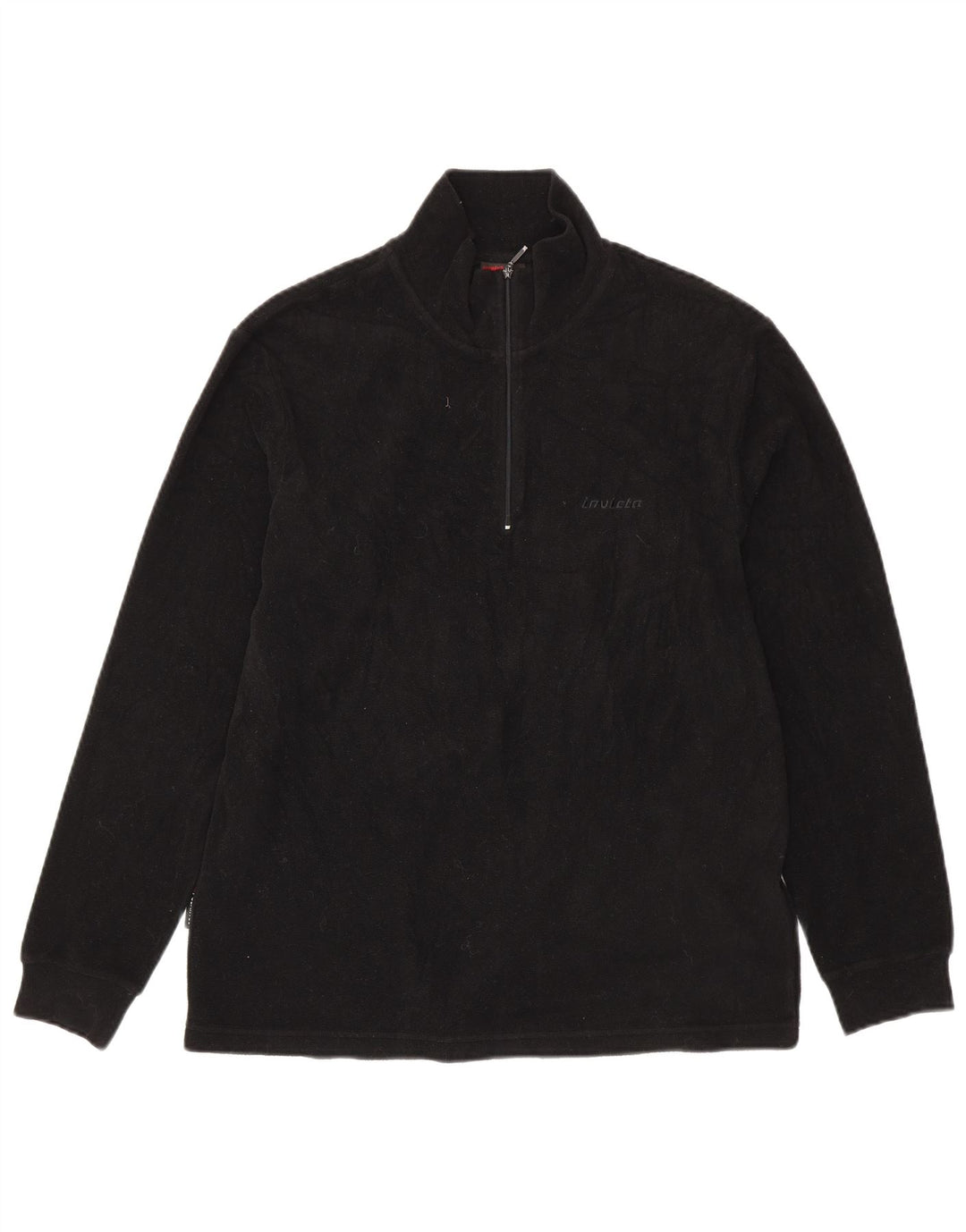 INVICTA Pull polaire à col zippé pour homme, grand, noir