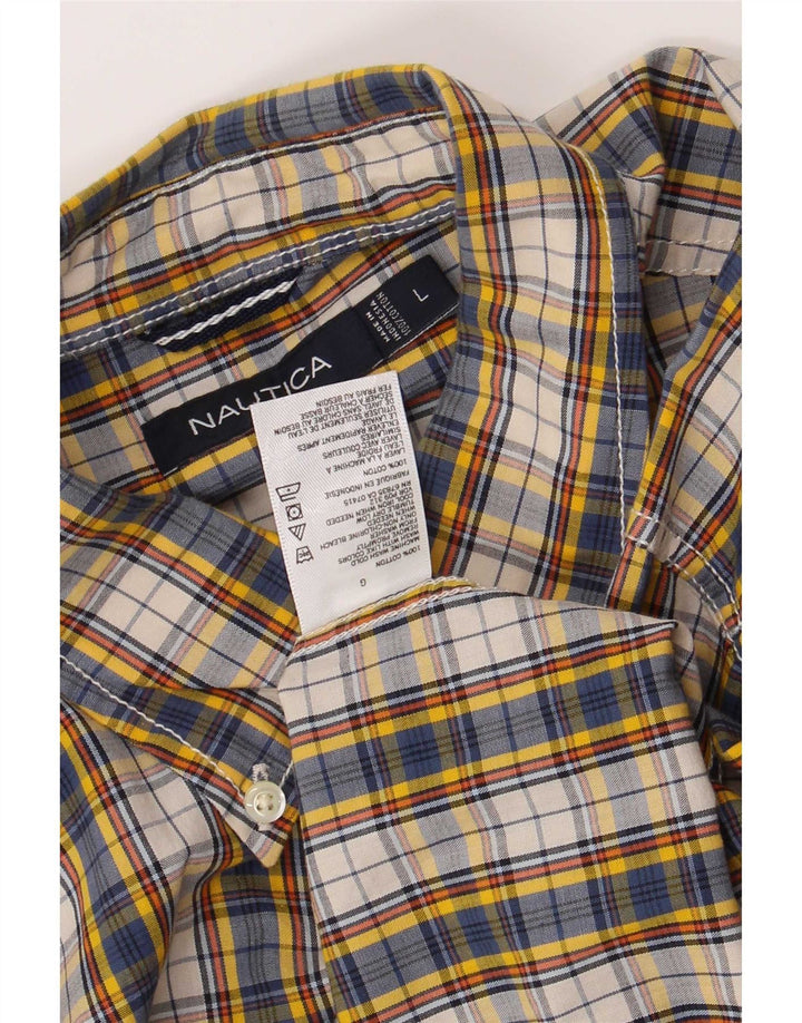 Nautica Chemise Homme Grand Carreau Multicolore Coton