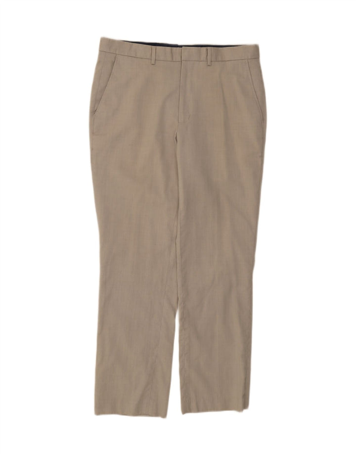 NAUTICA Mens Slim Chino Trousers W34 L30 Grey Wool Vintage Nautica and Second-Hand Nautica from Messina Hembry 