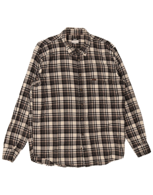 Lee Chemise en Flanelle Homme Medium Multicolore Carreaux Coton