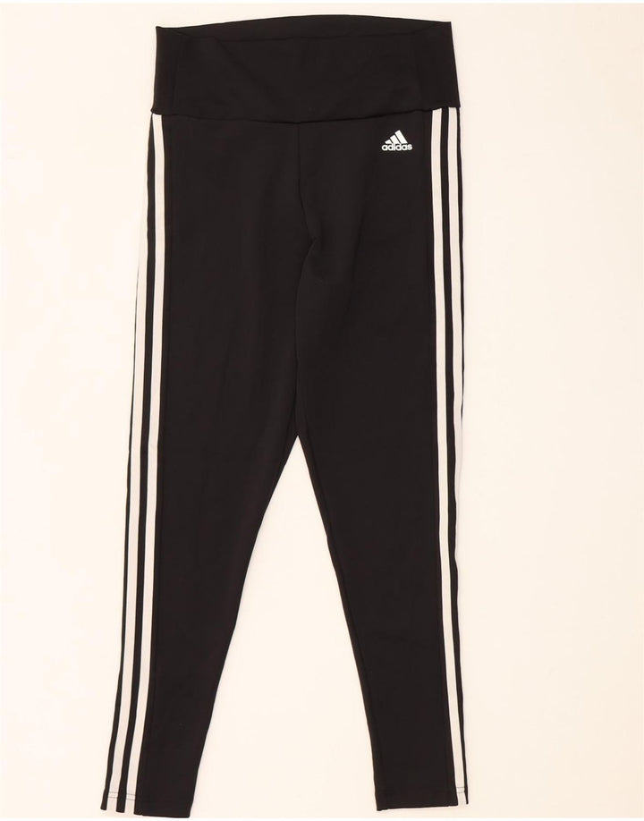 ADIDAS Leggings Aeroready pour femmes UK 12/14 Polyester noir moyen