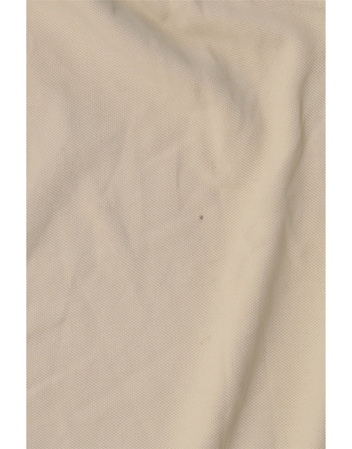 MASSIMO DUTTI Polo Homme Large Blanc Cassé Coton