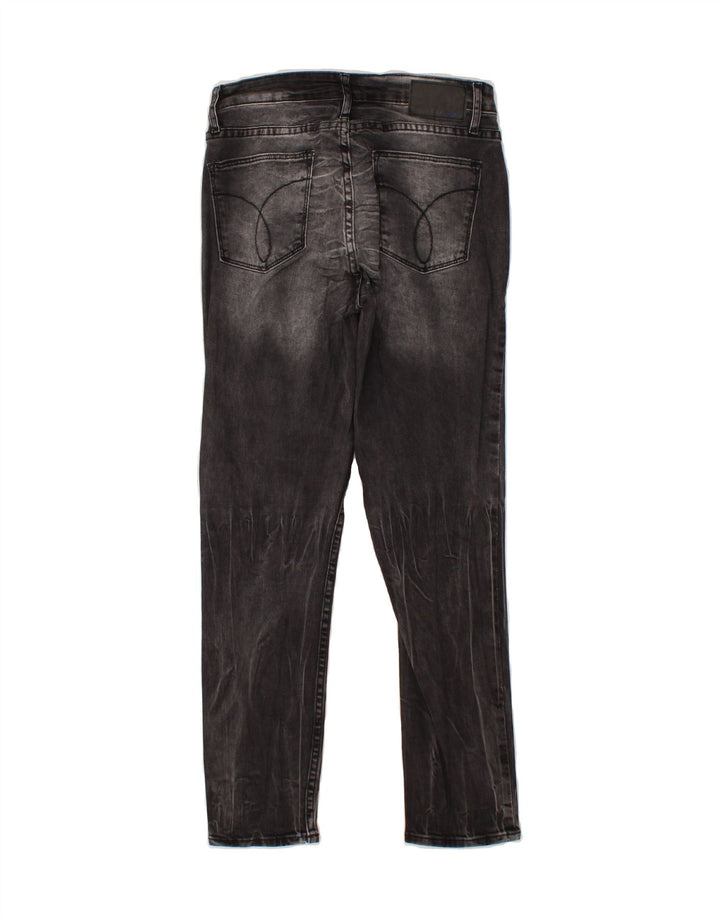 CALVIN KLEIN Womens Slim Jeans W29 L27 Grey Cotton Vintage Calvin Klein and Second-Hand Calvin Klein from Messina Hembry 