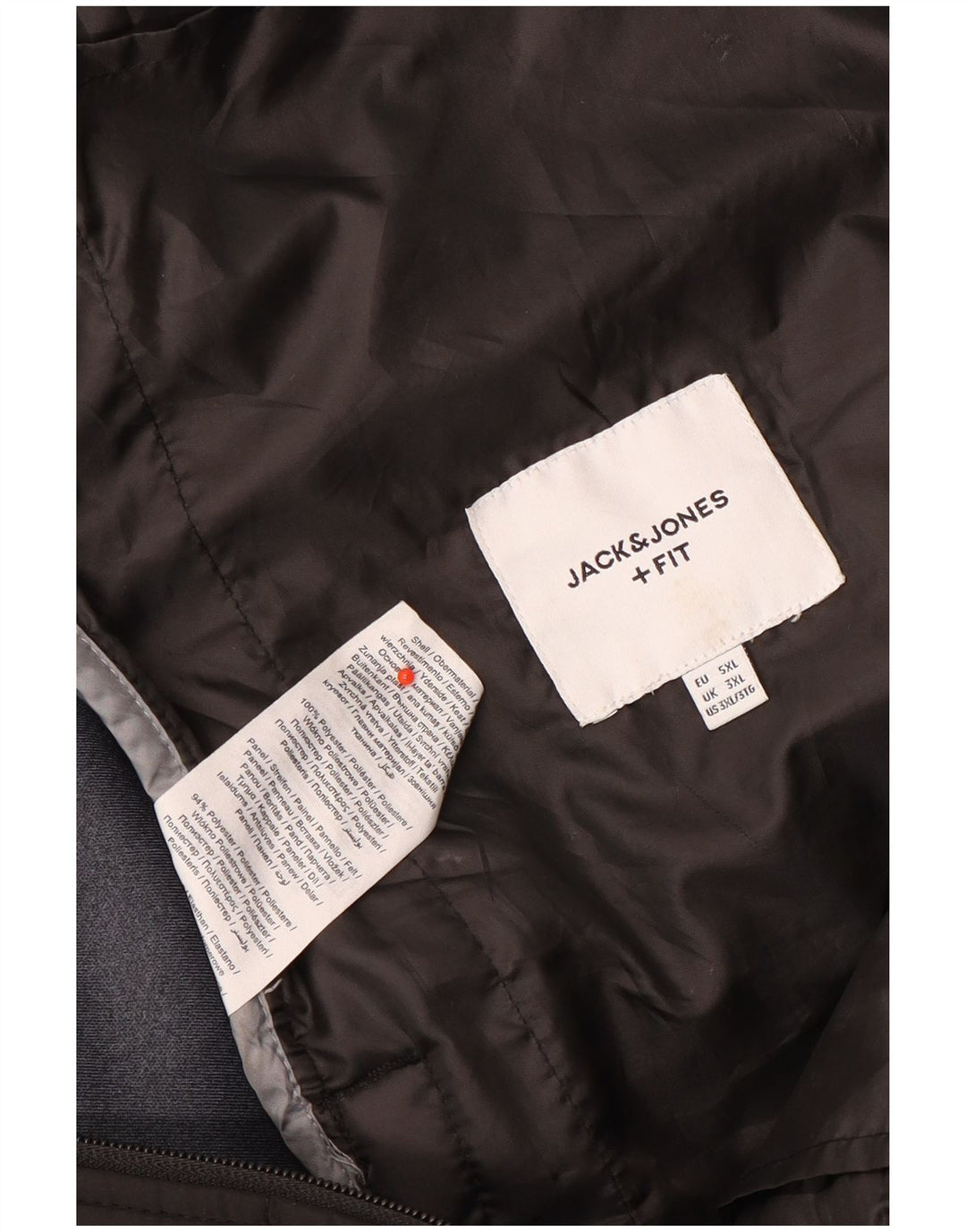 Jack & Jones Veste matelassée à capuche pour homme UK 46 3XL Noir Polyester