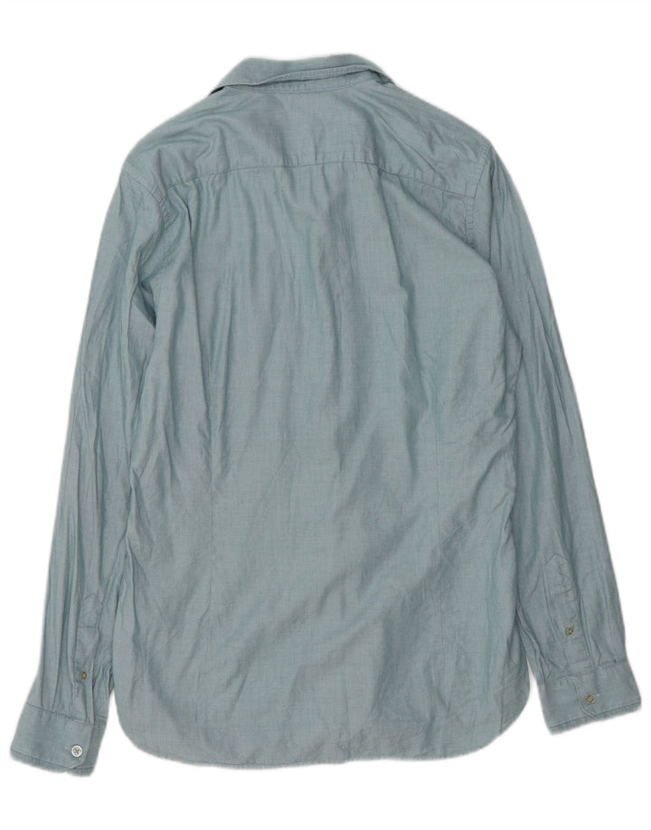 Ted Baker Chemise Homme Taille 3 Coton Bleu Moyen