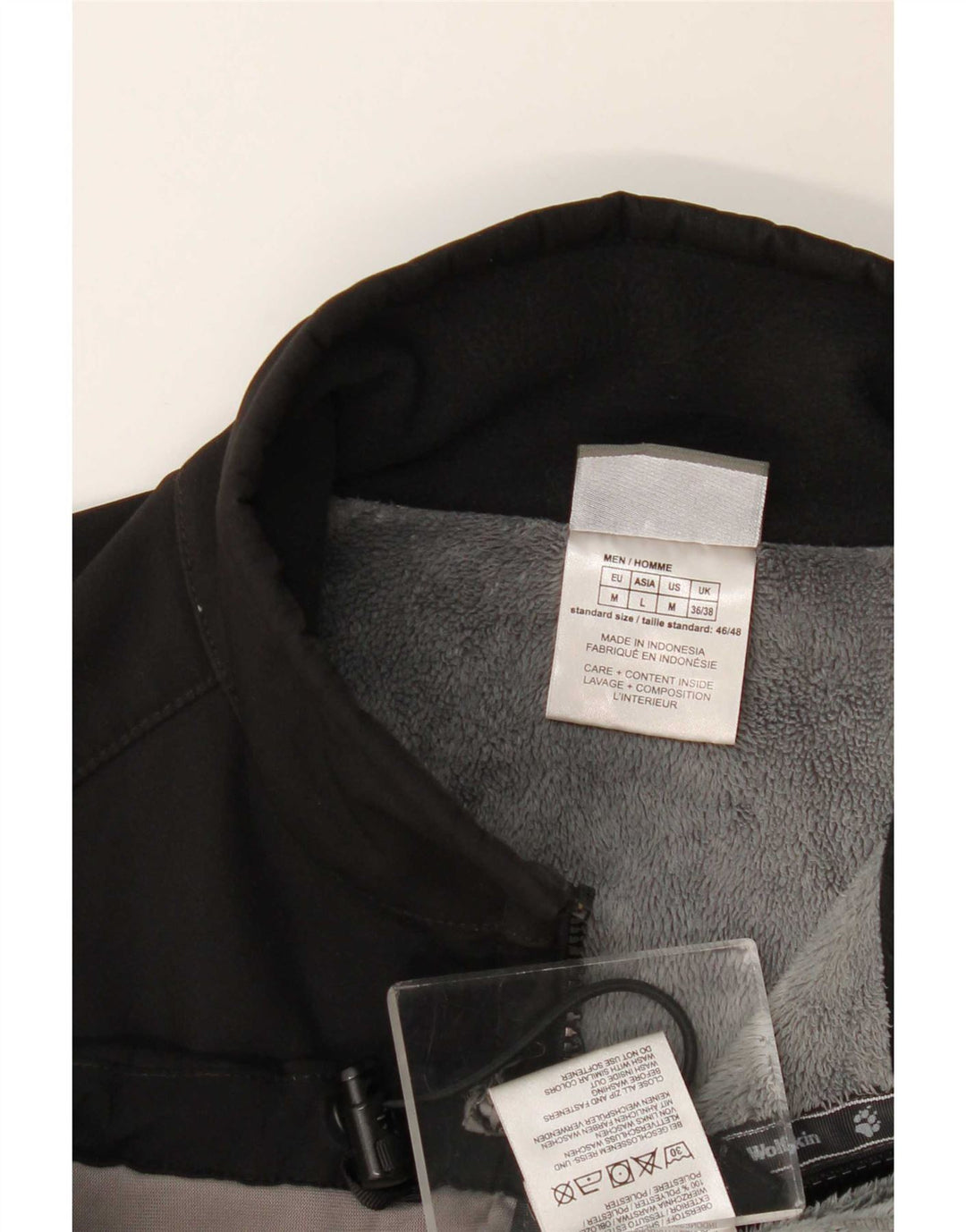 Jack Wolfskin Veste Bomber Femme UK 36/38 Moyen Noir Polyester