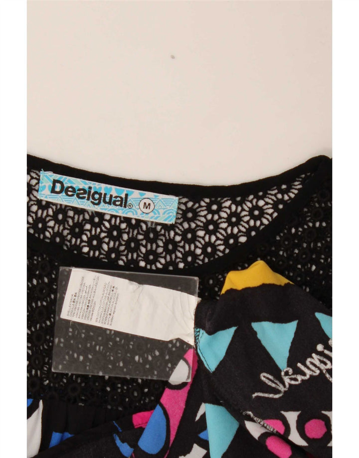 Desigual Tunique graphique pour femme UK 44 Medium Multicolore Géométrique