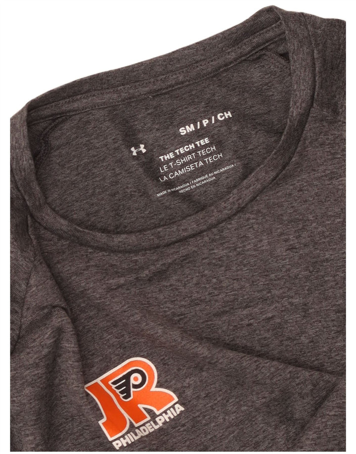 UNDER ARMOUR Tee-Shirt Philadelphia Homme Petit Gris Chiné