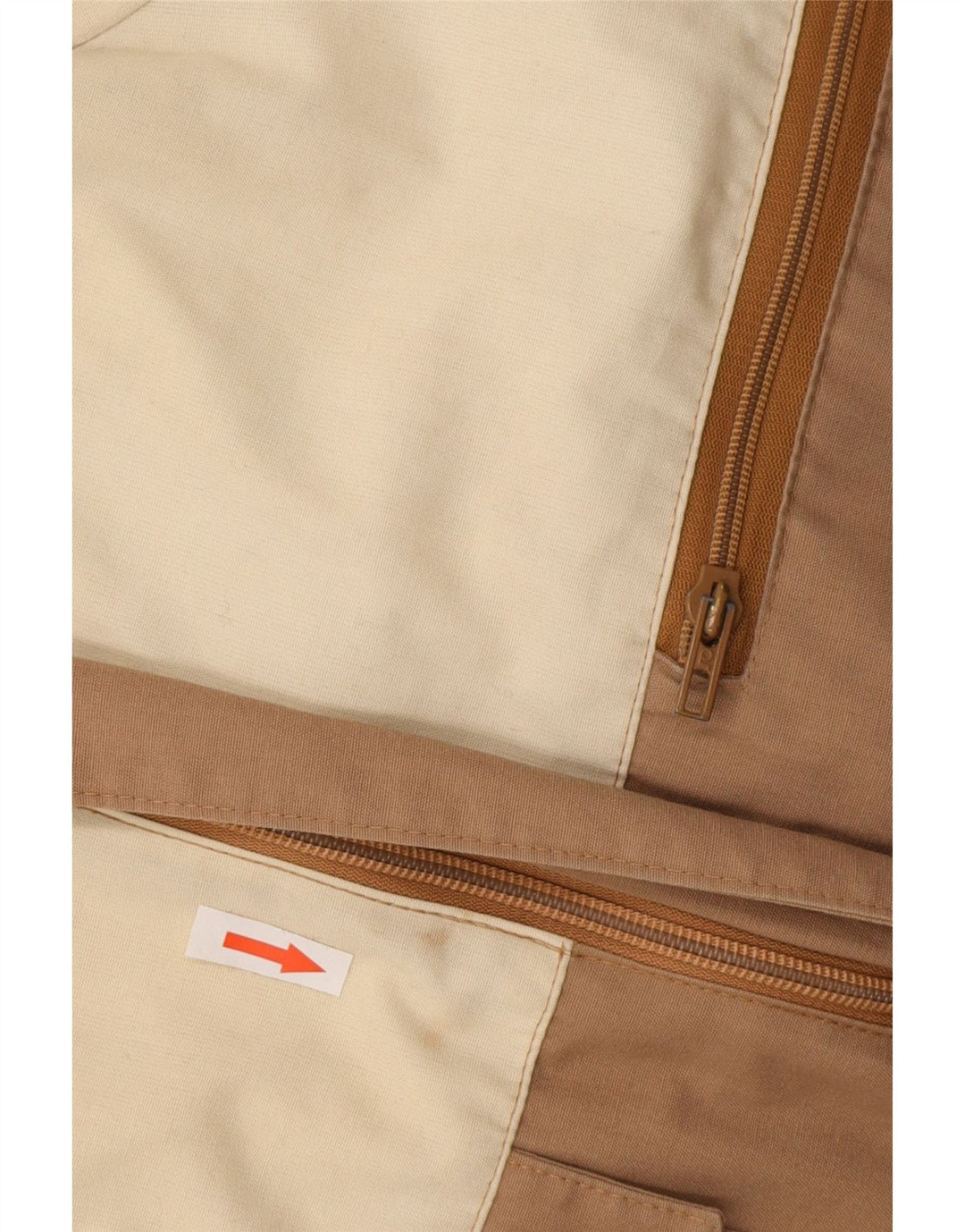 veste coupe-vent à capuche vintage pour homme IT 46 Petit colorblock beige