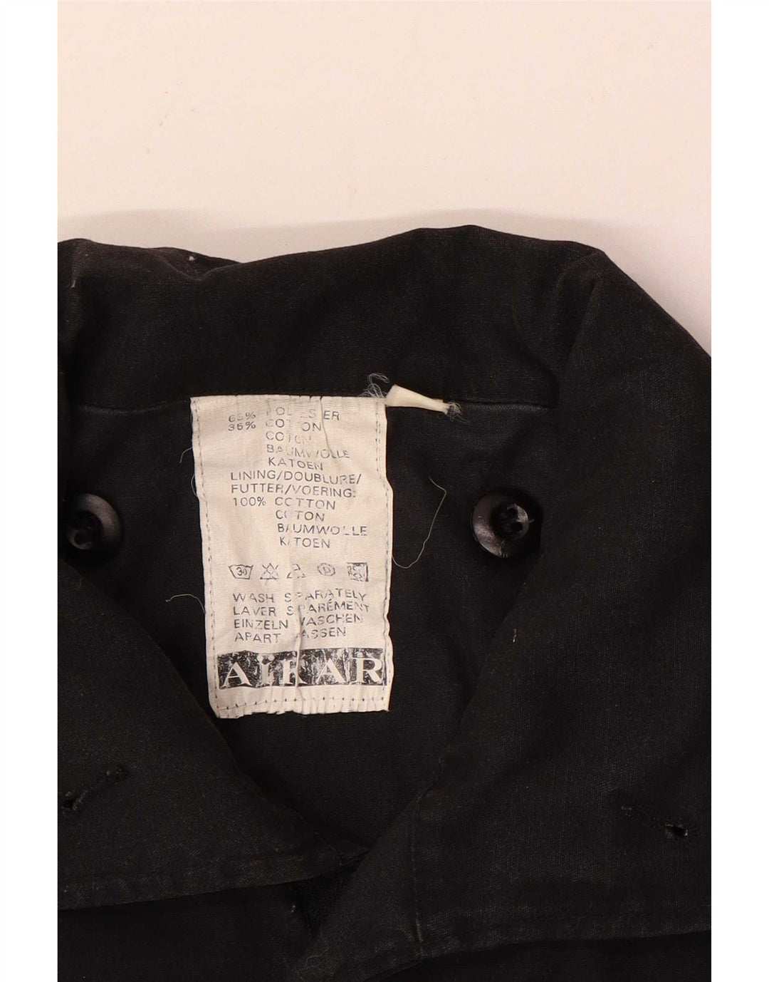 veste militaire homme vintage UK 40 Grand coton noir