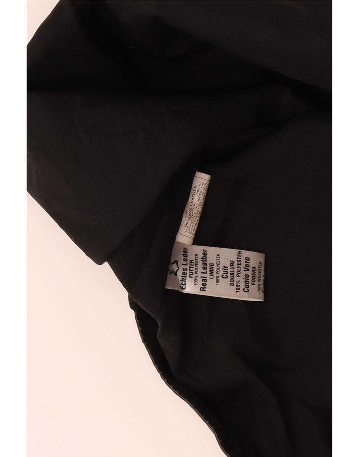 gilet en cuir homme vintage noir moyen