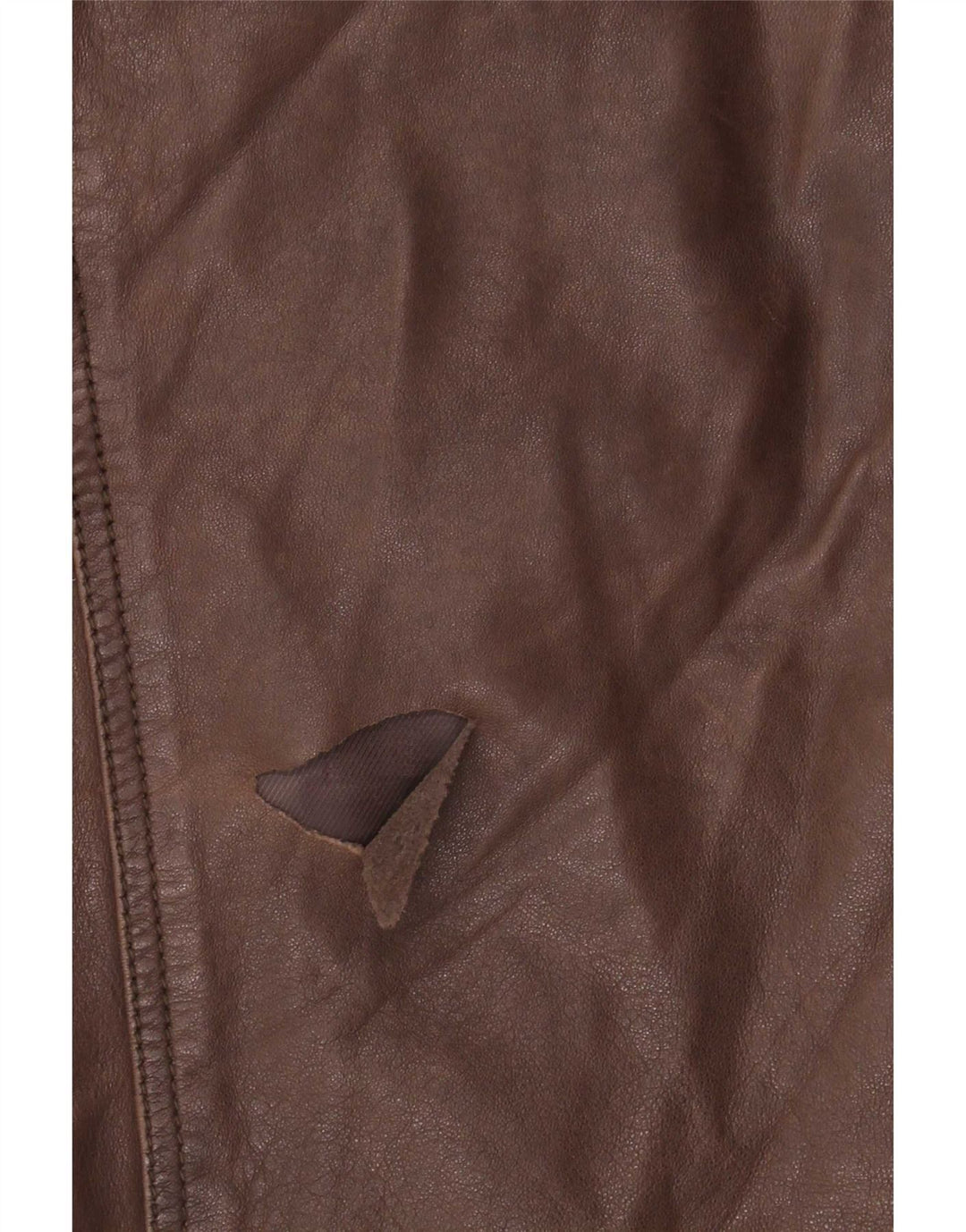 veste en cuir homme vintage UK 40 Grand Marron