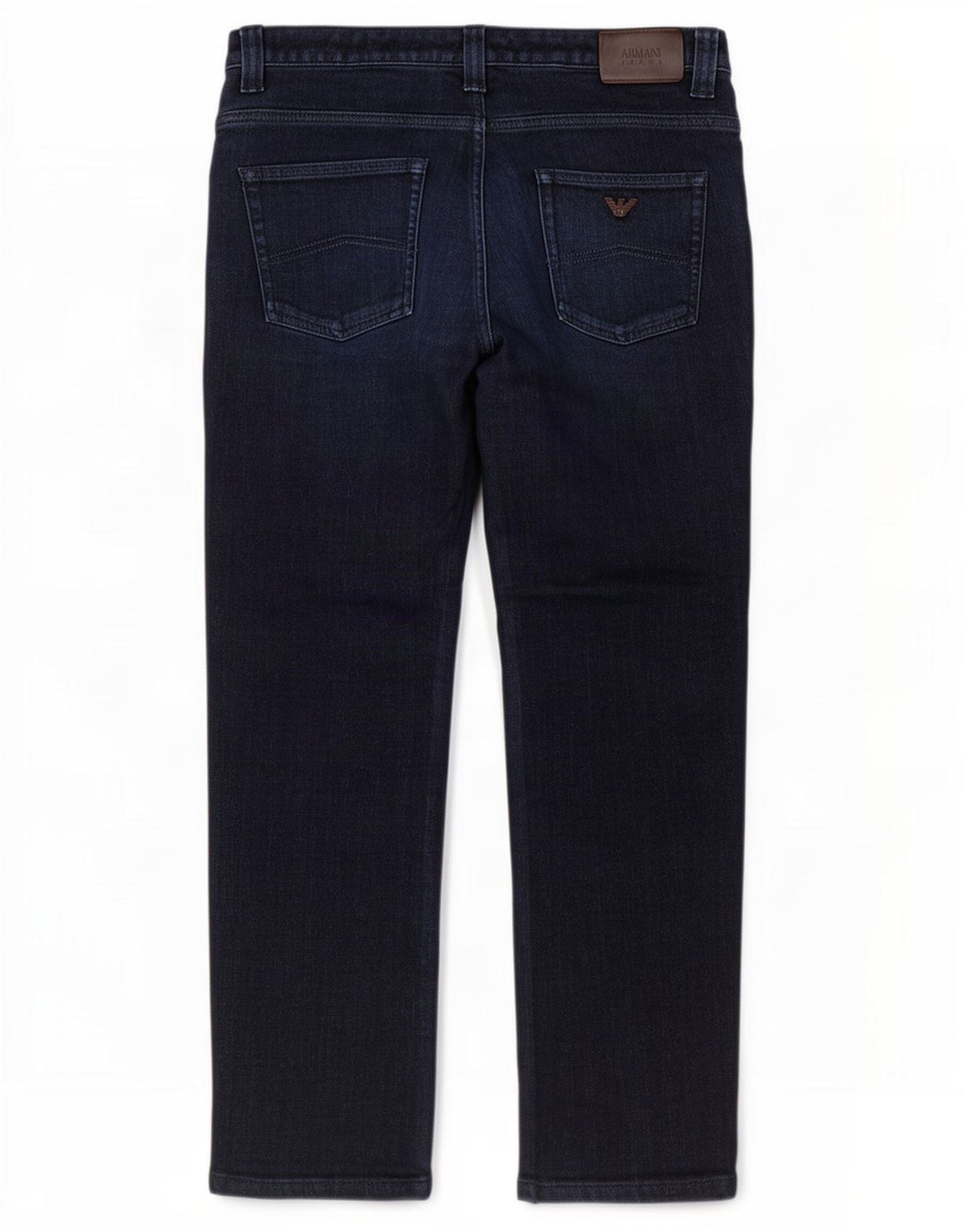 Armani Jean droit homme W34 L29 bleu marine coton