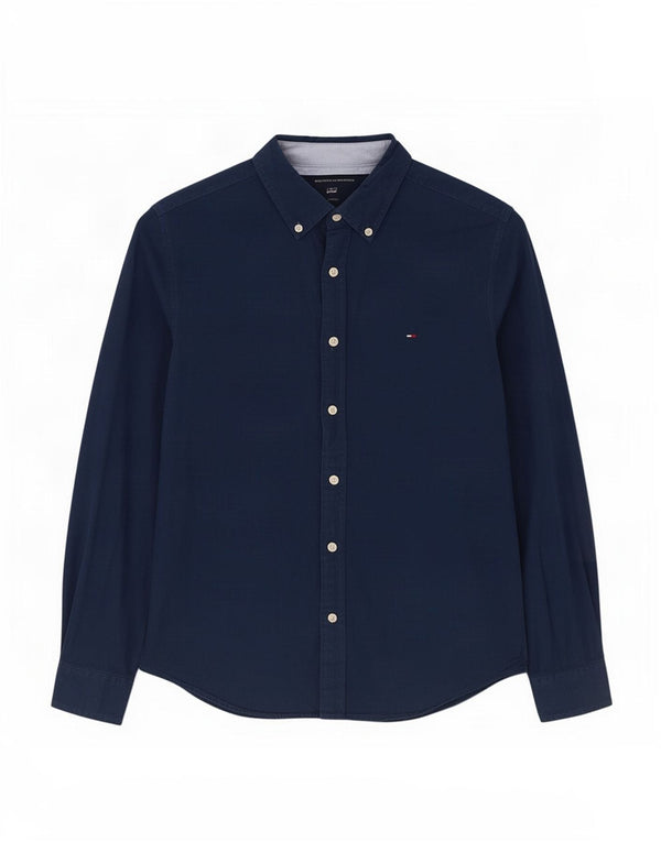 Tommy Hilfiger Chemise Homme Small Bleu Marine Coton