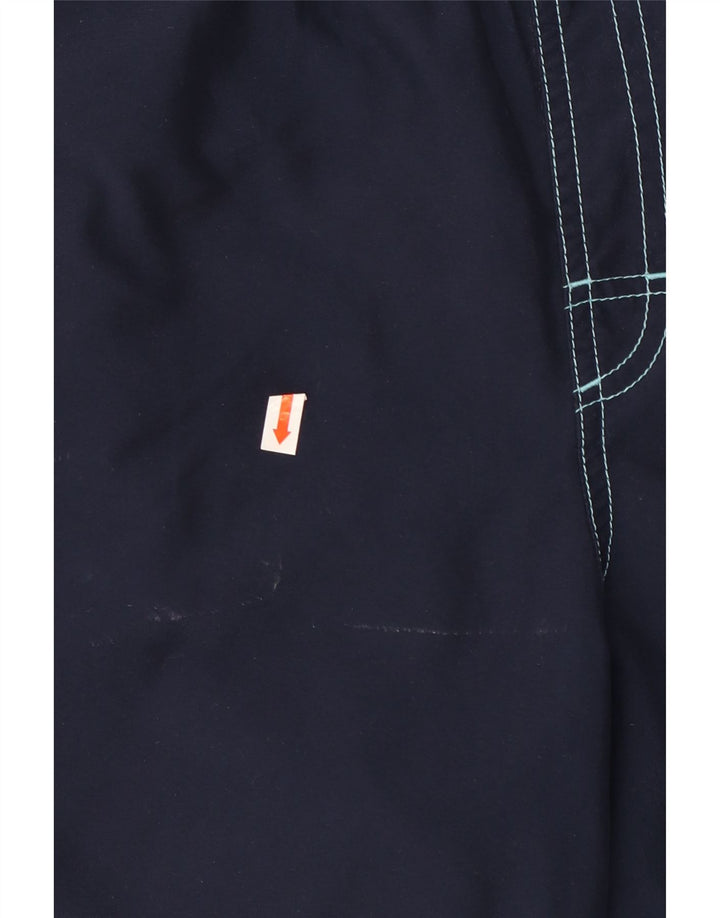 Adidas Short de bain graphique pour homme en polyester color block bleu marine moyen