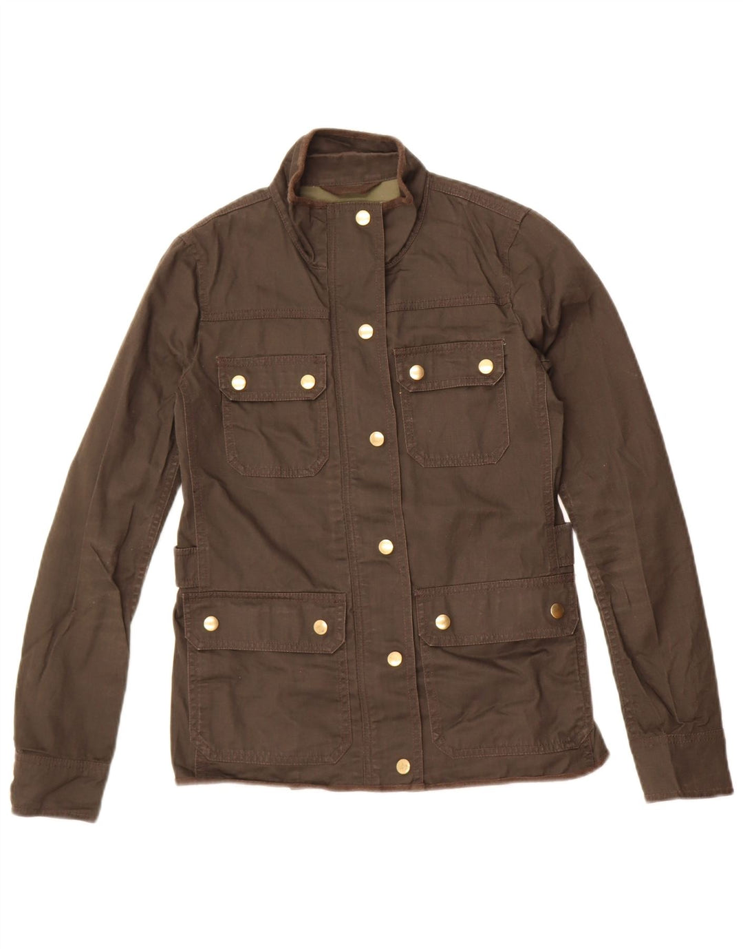 J. Crew Veste utilitaire pour femme UK 2 2XS Coton kaki