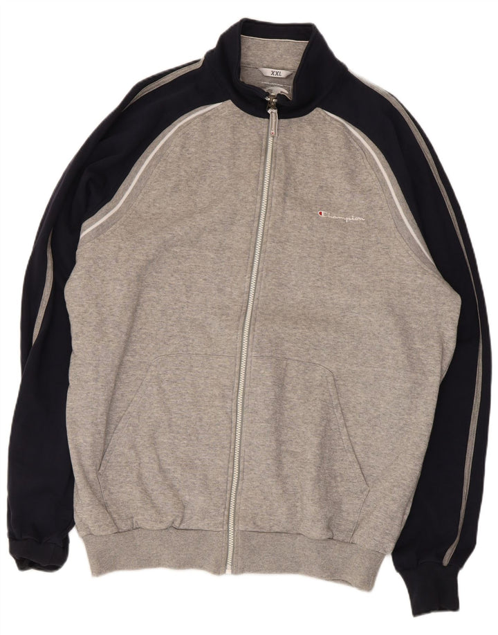 Champion Veste de survêtement pour homme 2XL Gris Colorblock Coton