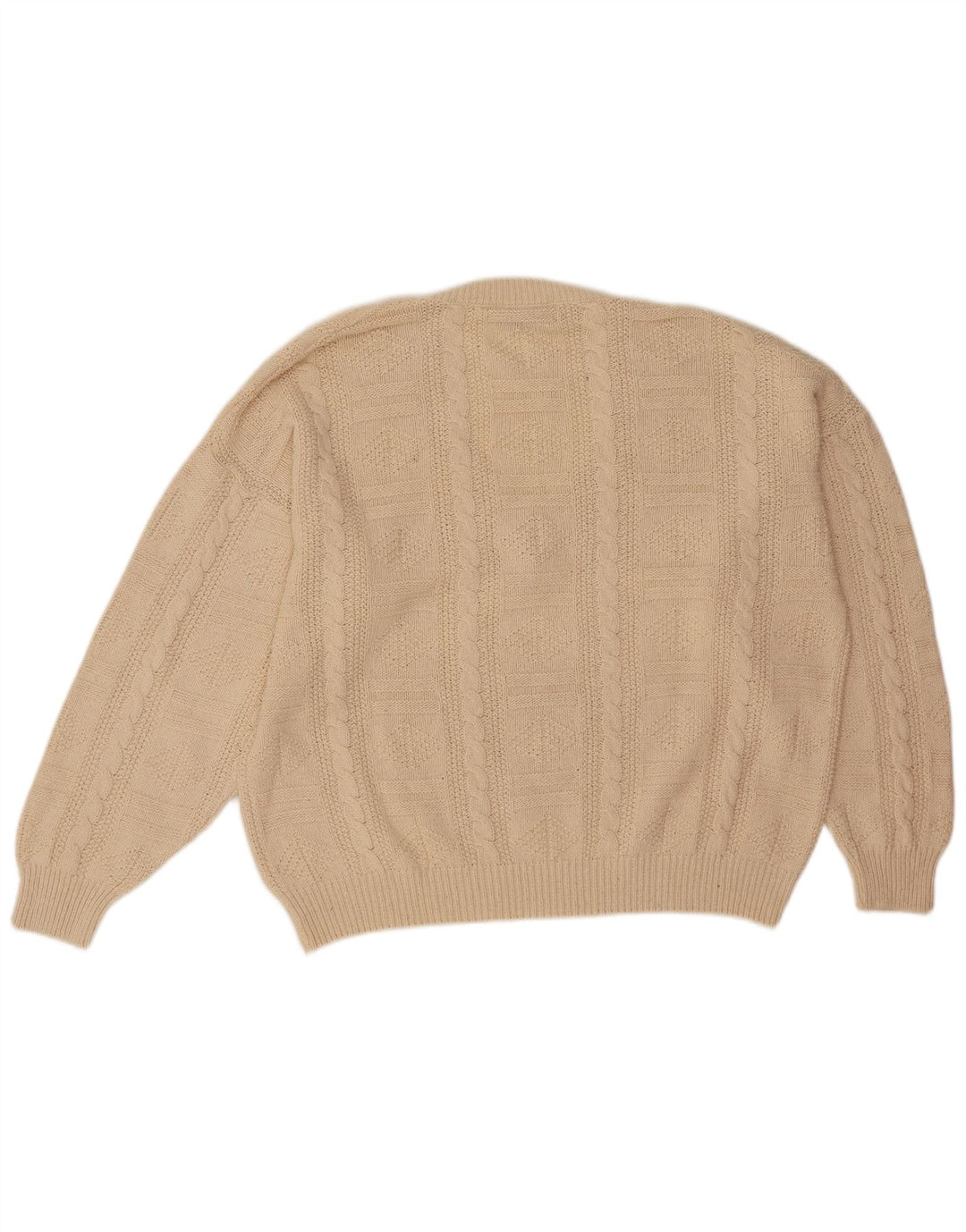 Bramante Pull col V pour homme 2XL Beige Soie