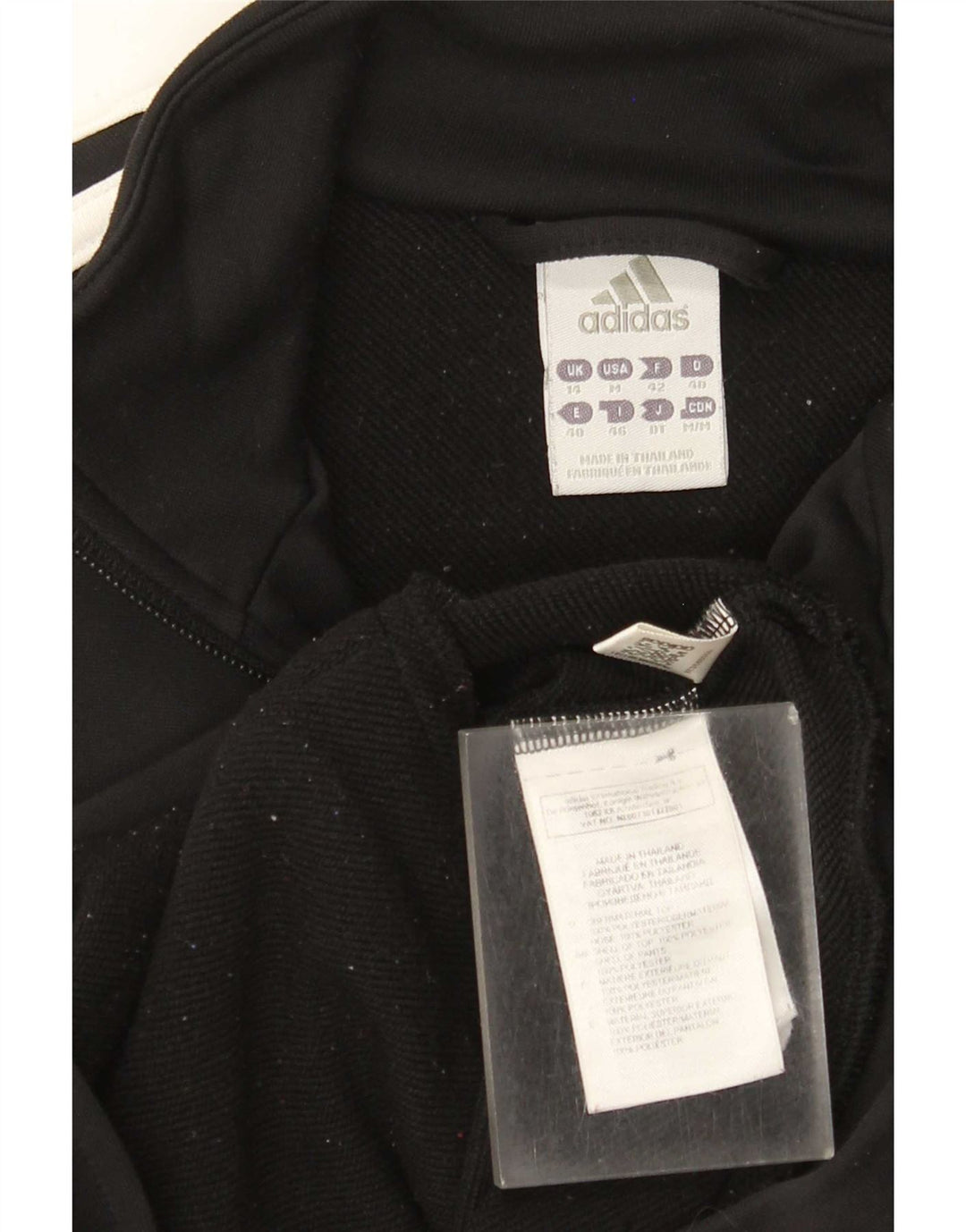 Adidas Veste de survêtement pour femme UK 14 Medium Noir Polyester