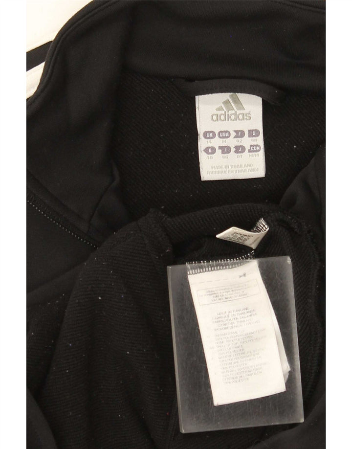 Adidas Veste de survêtement pour femme UK 14 Medium Noir Polyester