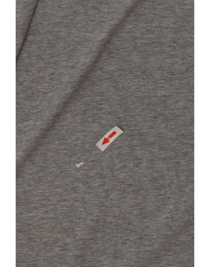 Nike Mens Dri Fit T-Shirt Top Large Grey Flecked Cotton