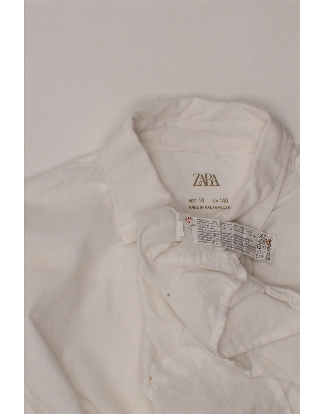 Chemise garçon ZARA 9-10 ans coton blanc