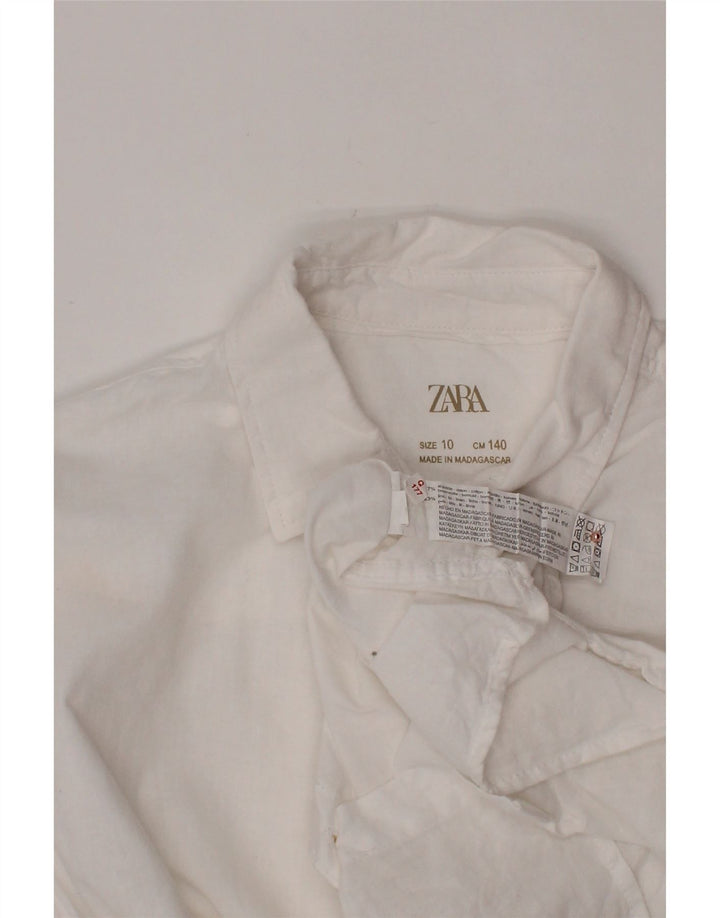 Chemise garçon ZARA 9-10 ans coton blanc