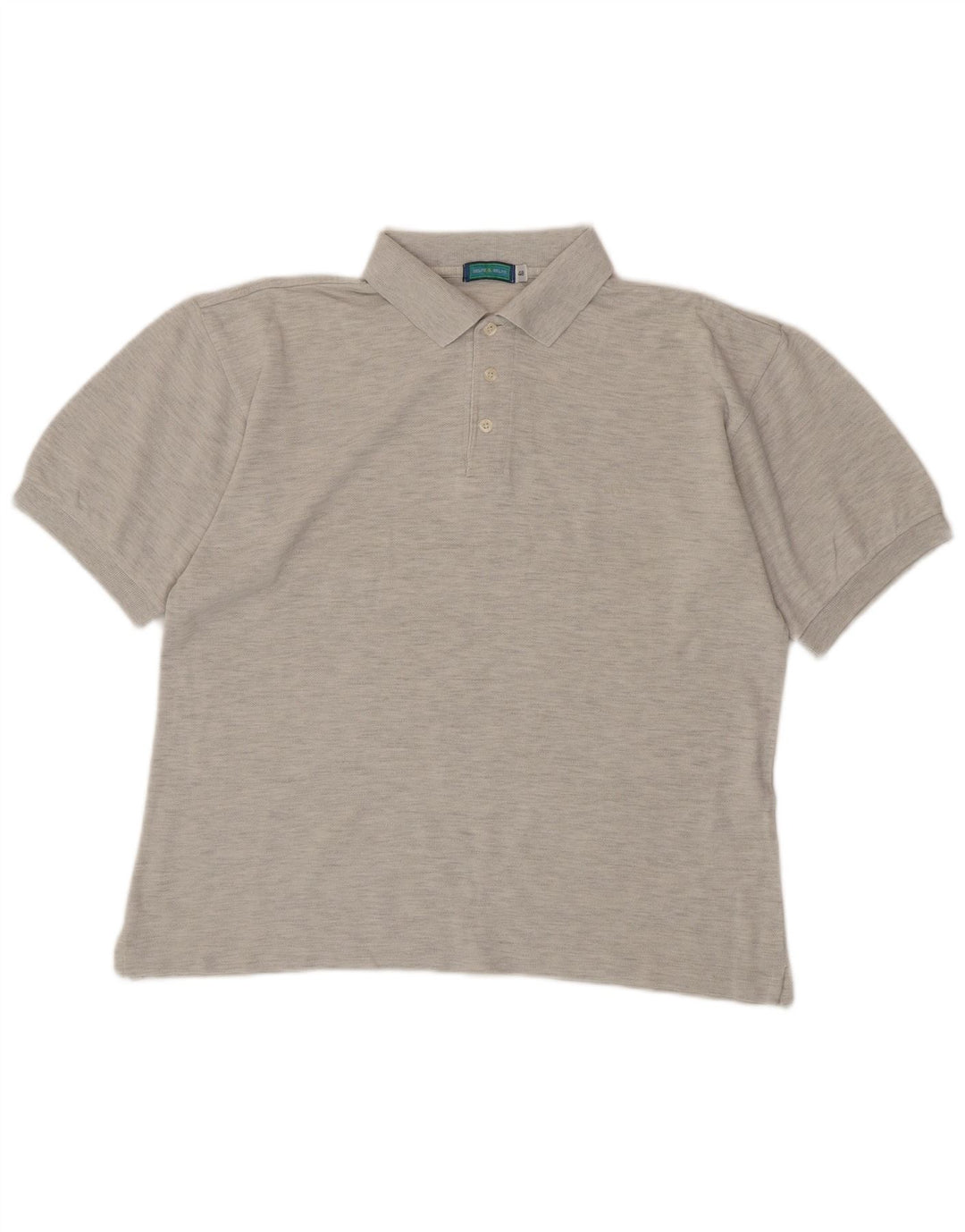 BELFE & BELFE Polo Homme IT 48 Gris Moyen Chiné Coton
