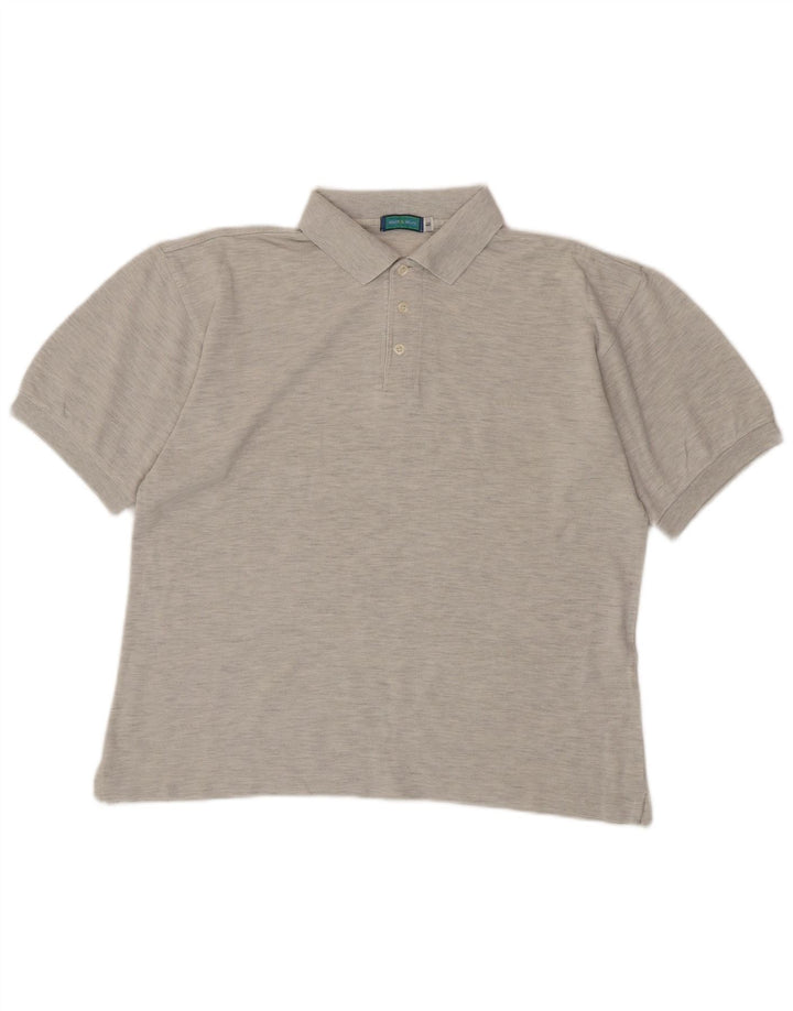 BELFE & BELFE Polo Homme IT 48 Gris Moyen Chiné Coton